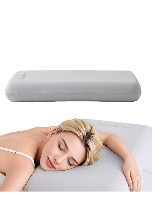 gb Dual Core Deep Sleep Pillow, Memory Foam, Ideal for Side Sleepers, Neck Pain Relief, Comfortable, Washable Cover, Four-Season Use, Grey, Giftable Packaging 50x30x5cm(19.7"x11.8"x2") - Image 1
